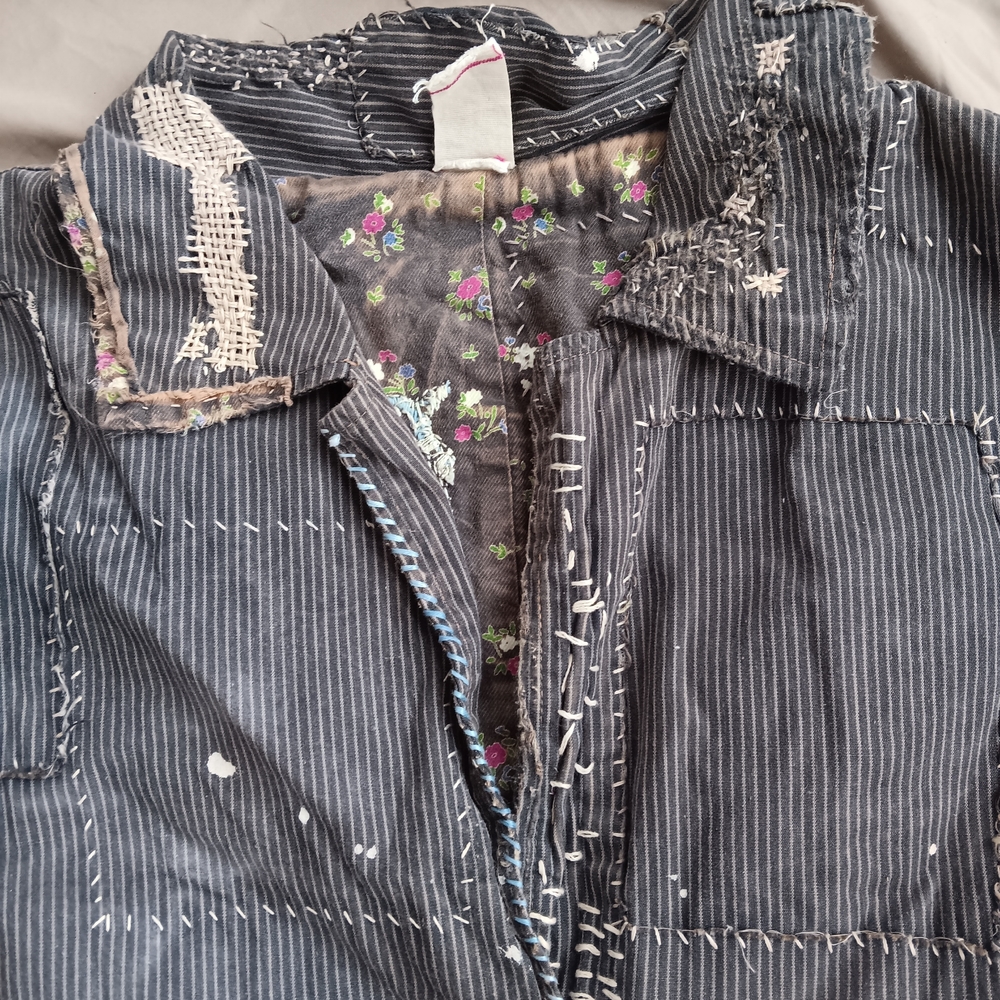 Magnolia Pearl Charcoal Patchwork Utility Jacket - Picture 5 of 6